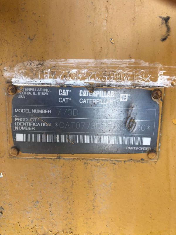 DUMPER CATERPILLAR 773D PARA PIEZAS - Imagen 2